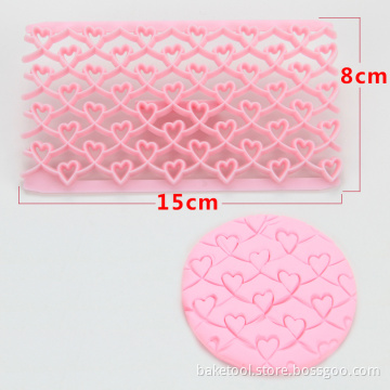 New design heart fondant embosser cake stamp baking tool pastry tool cake decoration